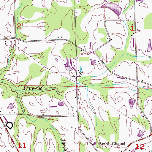 Topographic Map of Pulltight, AL