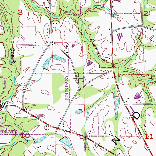 Topographic Map of Webb School (historical), AL