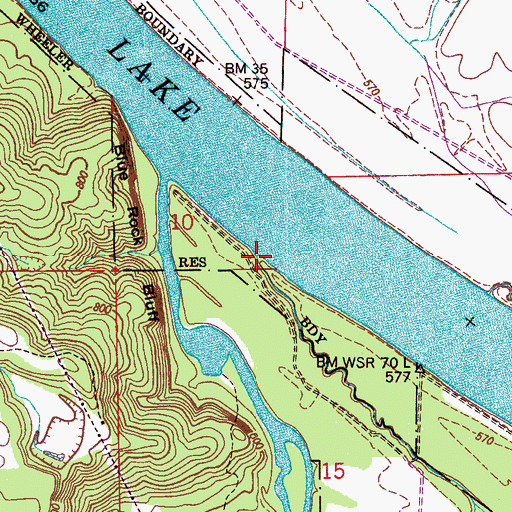 Topographic Map of Long Hollow Branch, AL