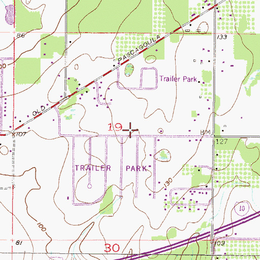 Topographic Map of Agape Church, AL