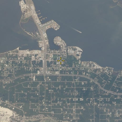 Aerial/Satellite Image of Dauphin Island Methodist Church, AL