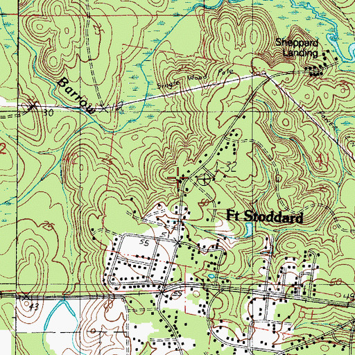 Topographic Map of Free Church, AL