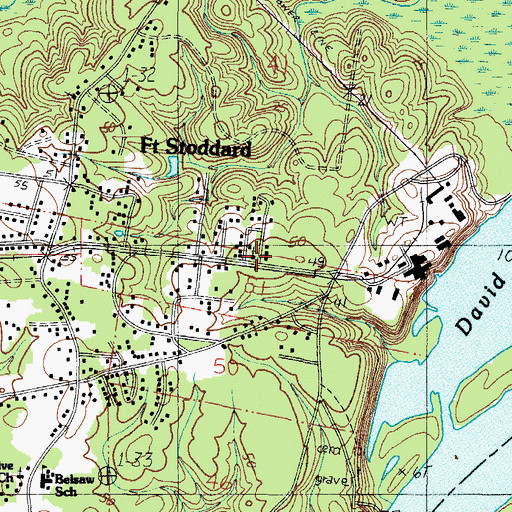Topographic Map of Church of God Pentecostal, AL