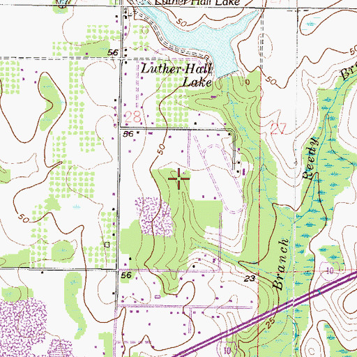 Topographic Map of Gulf Downs, AL
