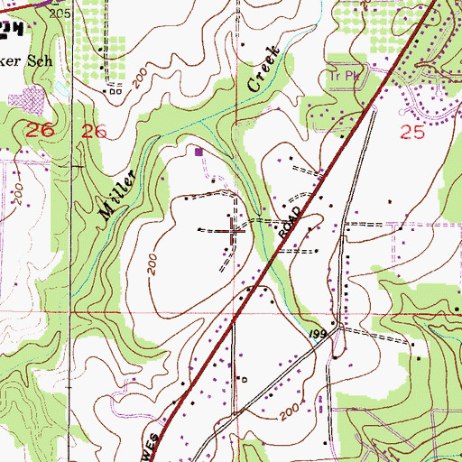 Topographic Map of Holy Church, AL