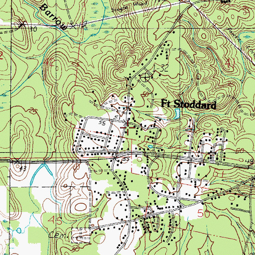 Topographic Map of Apostolic Overcoming Holiness Church of God, AL