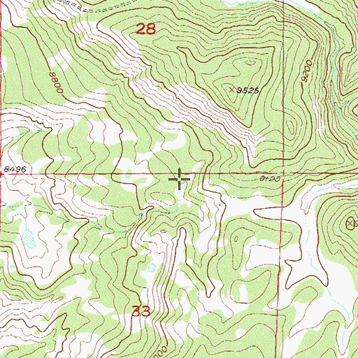 Topographic Map of Black Creek, CO