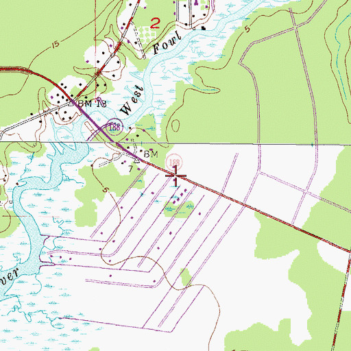 Topographic Map of Saint Mary Church, AL