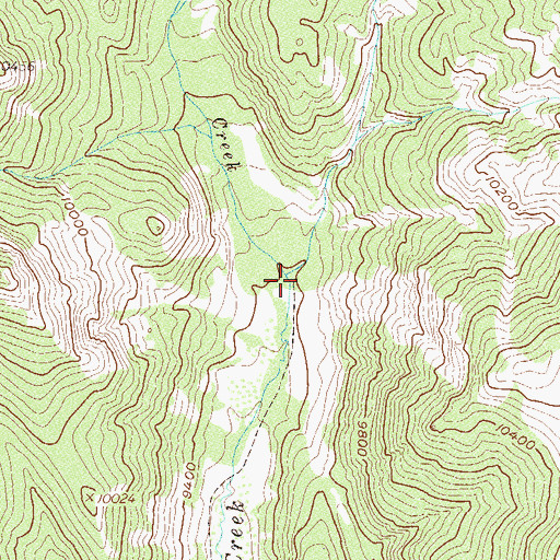 Topographic Map of Coldwater Creek, CO