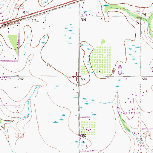 Topographic Map of The Lord Church, AL