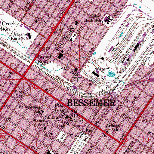 Topographic Map of Perry Chapel Mission Church, AL