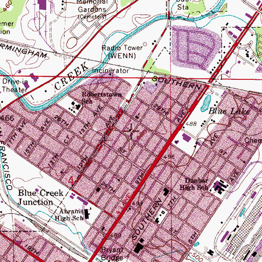 Topographic Map of Renewed Hope Ministries, AL
