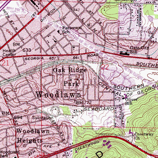 Topographic Map of New Morning Star Baptist Church, AL