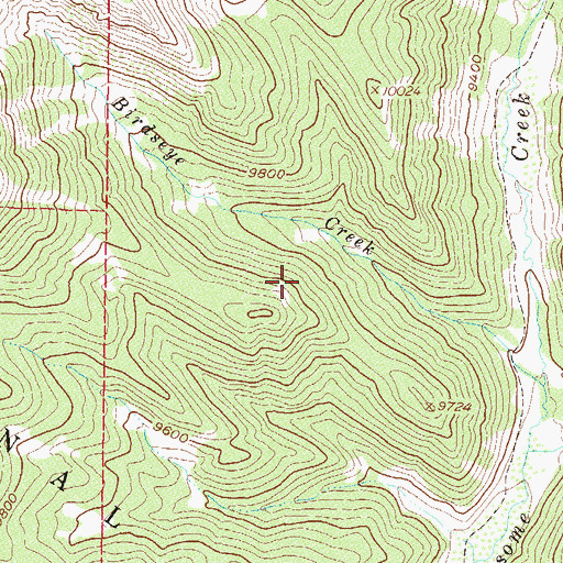 Topographic Map of Hendricks Ranch, CO