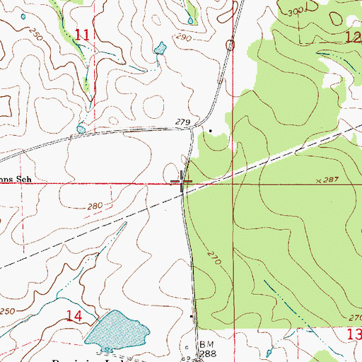Topographic Map of Lyon (historical), AL