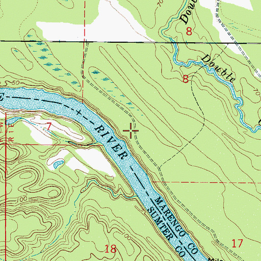 Topographic Map of Robinson (historical), AL
