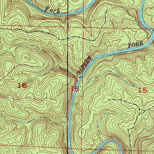 Topographic Map of Lloyds Canyon, AL