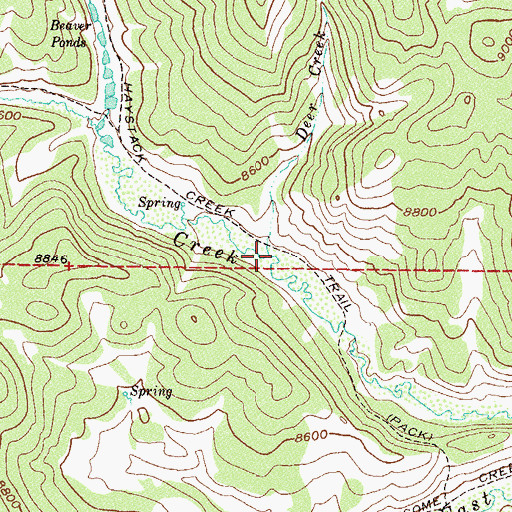 Topographic Map of Deer Creek, CO