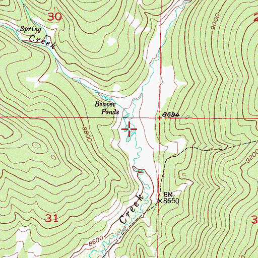 Topographic Map of Timber Creek, CO