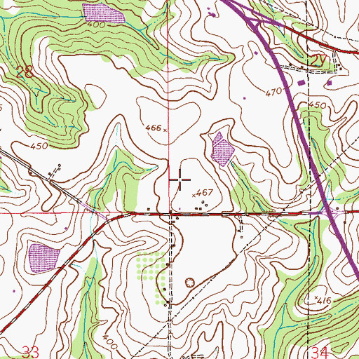 Topographic Map of Brundidge Country Club, AL