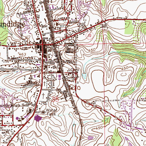 Topographic Map of Fleming Cemetery, AL
