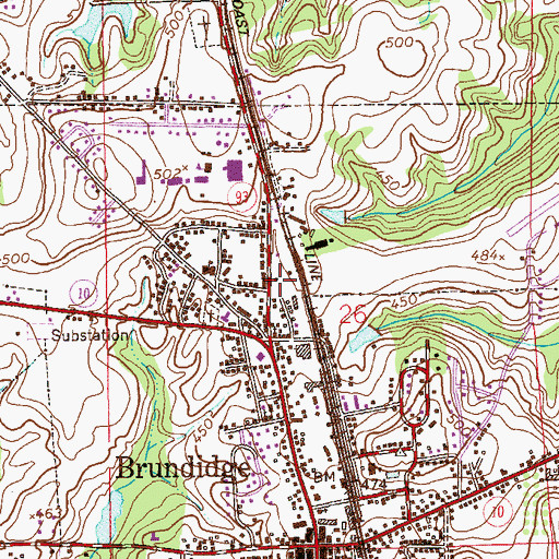 Topographic Map of New Hope Missionary Baptist Church, AL