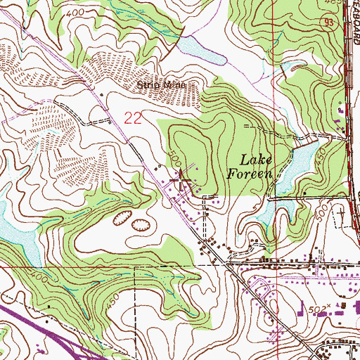Topographic Map of Pierson Subdivision, AL
