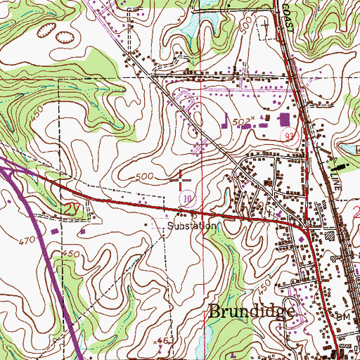 Topographic Map of Windmill Hills, AL