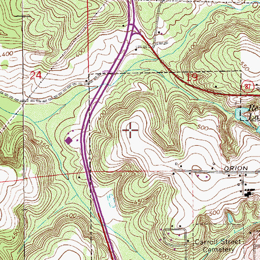 Topographic Map of Heritage Ridge, AL