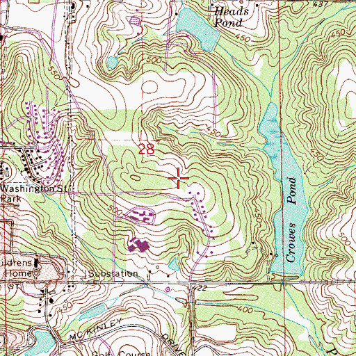 Topographic Map of Mountainbrook, AL