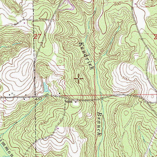 Topographic Map of Pinewood Estates, AL