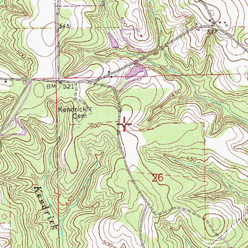 Topographic Map of Williams Farm, AL