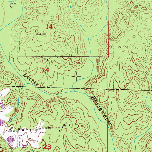 Topographic Map of Nauvoo Mill (historical), AL