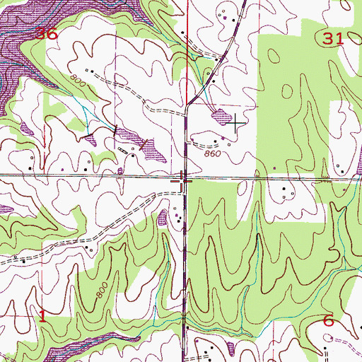 Topographic Map of Catoma Baptist Church, AL