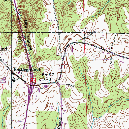 Topographic Map of Church of the Holy Spirit, AL