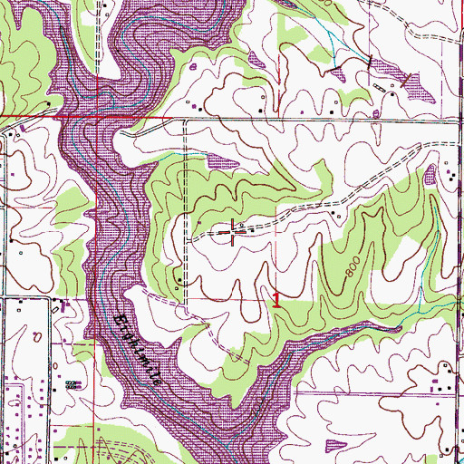 Topographic Map of Cullman Regional Medical Center, AL