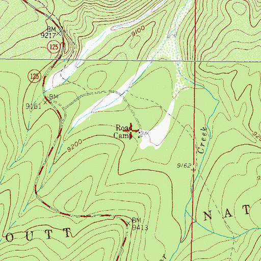 Topographic Map of Road Camp, CO