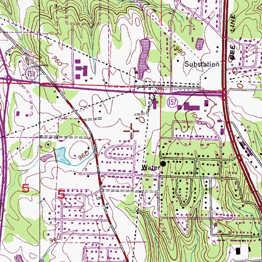 Topographic Map of Terrace Heights Park, AL