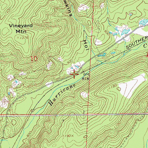 Topographic Map of Sidhart (historical), AL