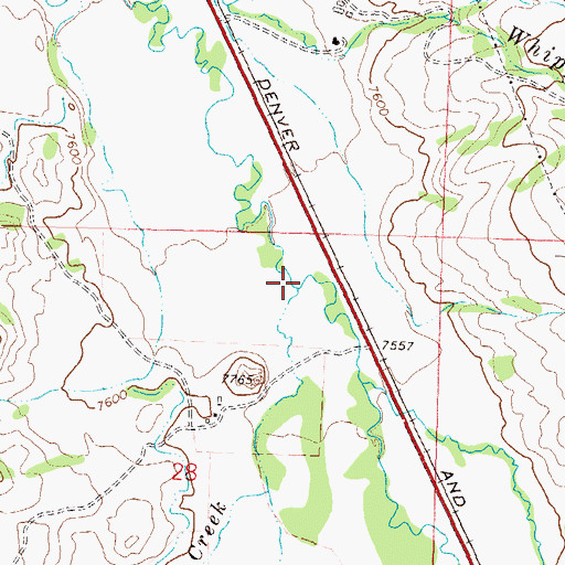 Topographic Map of Meadowbrook Creek, CO