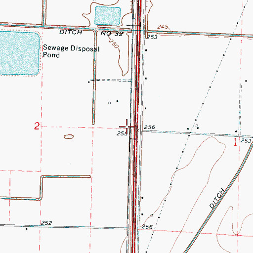 Topographic Map of Flat Lake School (historical), AR