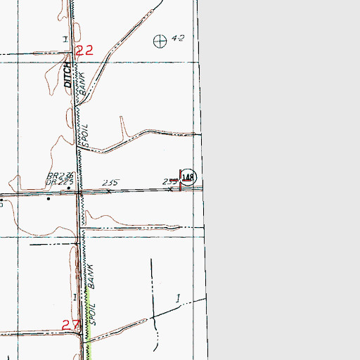 Topographic Map of High Tower School (historical), AR