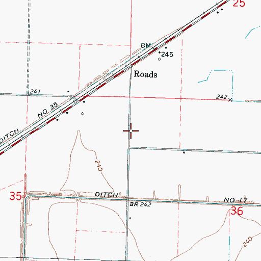 Topographic Map of Purvine School (historical), AR