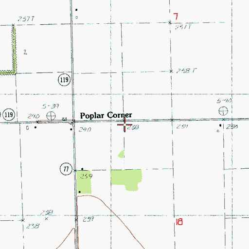 Topographic Map of Skidway Church (historical), AR