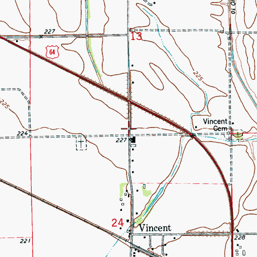 Topographic Map of Solomons Temple School (historical), AR