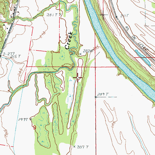 Topographic Map of Morledge School (historical), AR