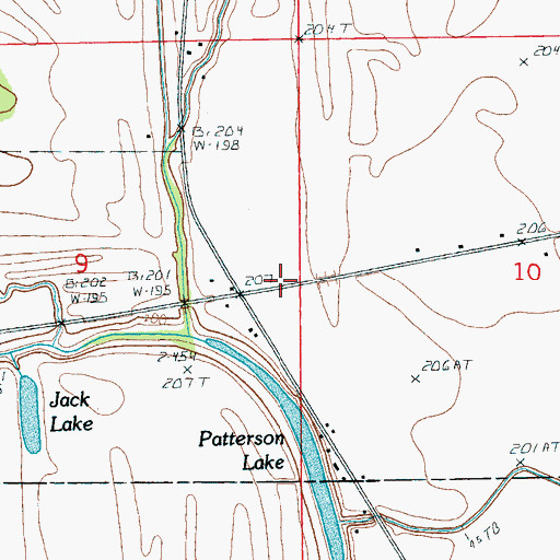 Topographic Map of Patterson School (historical), AR