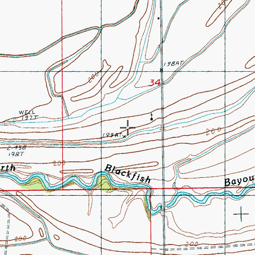 Topographic Map of Macedonia School (historical), AR