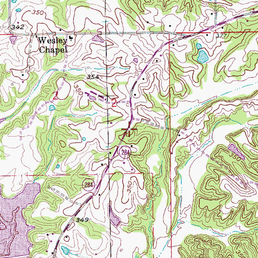 Topographic Map of Parrot School (historical), AR