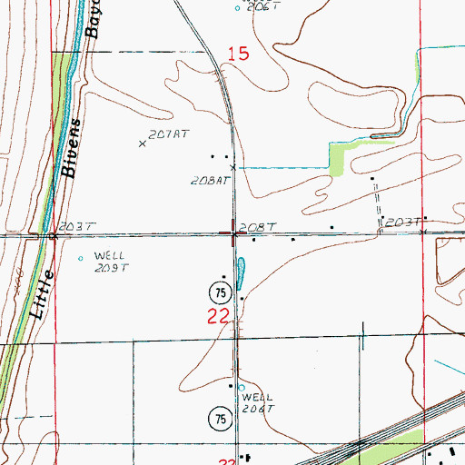 Topographic Map of Walkers Store (historical), AR